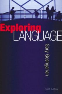 Exploring Language by Gary Goshgarian 2003, Paperback, Revised