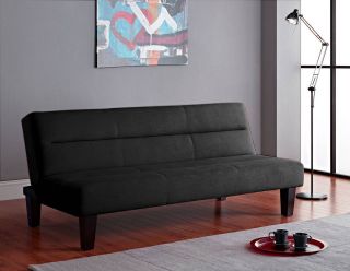 Kebo Futon Sofa Bed, lounger, Flip out ,Convertible bed Black, Red 