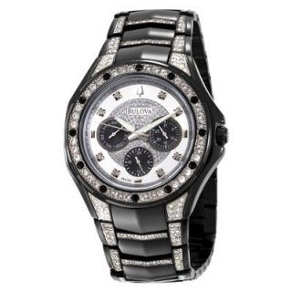 New Bulova Mens Crystal Bracelet Watch 98C102