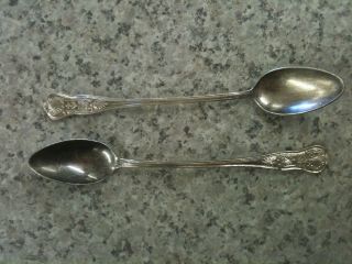 Lot of 2 WWII US Navy Long Stem Tea Spoons International Silver Co