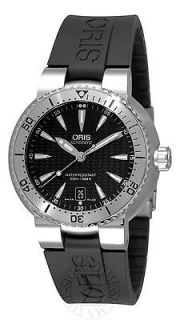 Oris TT1 Diver Mens Automatic Black Rubber Watch 73375334154RS