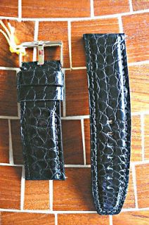 NEW Genuine Alligator 26mm Black Watch Strap Invicta made in USA by 