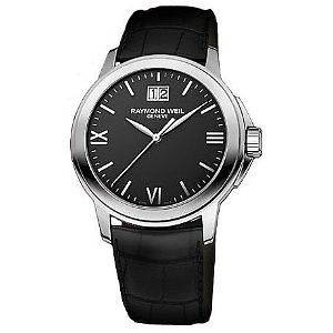 NEW, Authentic Raymond Weil Tradition Black Dial Mens Watch Model 5576 