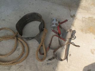 VINTAGE TREE CLIMBING GEAR FROM THE 1950S GREAT SHAPE