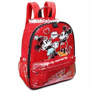  MICKEY & MINNIE MOUSE BACKPACK BOOK BAG ~ NWT