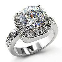 REPRO 1800s ANTIQUE LAB CREATED DIAMOND WEDDING RING