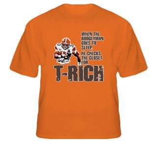 Trent Richardson Cleveland Dawg Pound Football Brown T Shirt