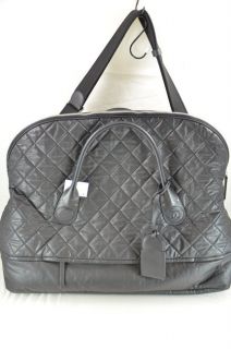 CHANEL 2012 CARRY ON LUGGAGE BLACK QUILTED NYLON BAG $3,600