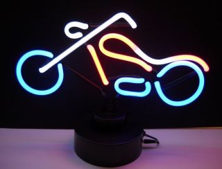 Wholesale lot of 5 neon signs motorcycle chopper harley hot rod gift 