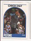 1989 CHUCK DALY NBA HOOPS HEAD COACH CARD #11 DETROIT PISTONS 