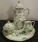Coffee Set Service With Tray. German Bavarian Porcelain. Early 20th 