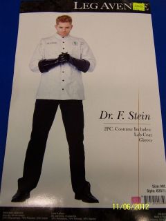 pc. Dr. F. Stein White Lab Coat Mad Scientist Doctor Halloween Adult 