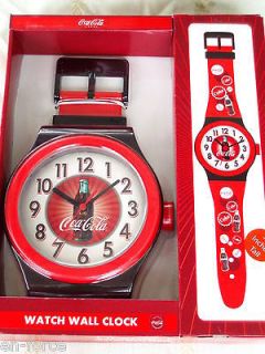 Coca Cola giant wrist watch wall Clock new in box, cool gift!!