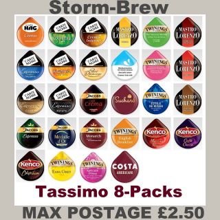  DISCS 8 Packs. YOU CHOOSE BLENDS. COFFEE CAPSULES PODS T DISK