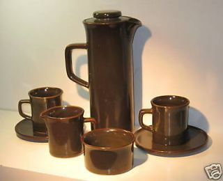   Ceramic Scotland Lunar Tea Coffee Sugar Creamer Cups Pottery 8pc Set