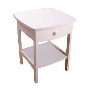 Nightstand Night Stand End Table Tables Stands White Bedroom Drawer 
