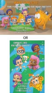 Bubble Guppies Birthday Party Invitations w/envelopes!