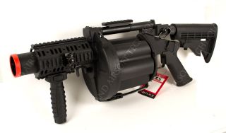 ICS 190 GLM Grenade Launcher / Revolver Green Gas (Black)