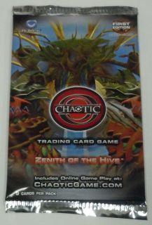 Chaotic Card Game Zenith of the Hive 1st Edition Booster Pack from Box 