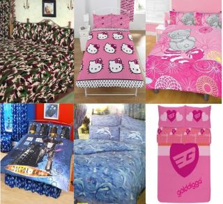   GIRLS DOUBLE BED SIZE DUVET COVER SET / QUILT COVER SET, MANY DESIGNS