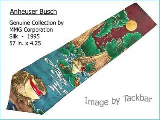   Busch Budweiser Frog Geniune Collection 1995 Silk Dress Tie 118