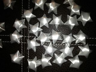   inch Origami Stars White Handmade Of Thin Plastic Instead of Paper