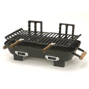 Hibachi Portable Travel Cast Iron Charcoal BBQ Barbecue Coal Grill 10 