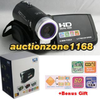   LCD 16MP Digital Video Camcorder Camera DV 16 X ZOOM Winait A5 Black