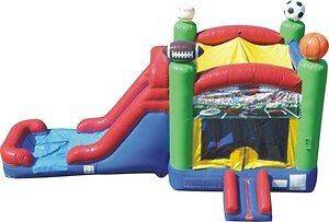 Commercial Inflatable Bounce House Water Slide Sports Combo Moonwalk 