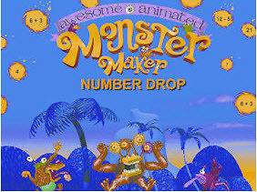   Monster Maker Number Drop PC CD math estimating number problems