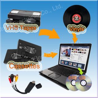 Convert VCR VHS Video Tapes to Computer PC Record DVD