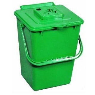 NEW 2.4 GALLON KITCHEN COMPOSTER COMPOST WASTE COLLECTOR BIN GREEN 