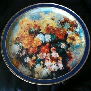 Pierre Auguste Renoir Tole Guildcraft Bouquet Of Chrysanthemums 