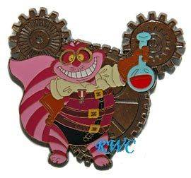 Disney Mickey Mouse Gears Steampunk Series   Cheshire Cat Pin
