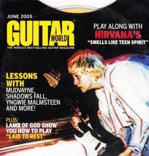 Guitar World June 2005 PC CD play along to Nirvana song