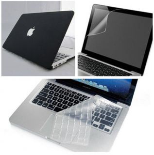   Macbook AIR 13inch black Rubberized Hard Case screen keyboard cover