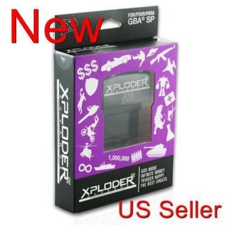 NEW Xploder Cheats & Codes Adapter for Gameboy Advance SP GBASP GBA SP 