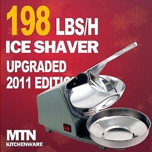 New MTN Sno Snow Cone Ice Shaver Shaved Icee Maker Machine Smasher 