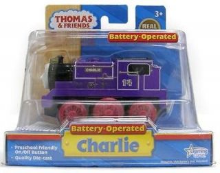 BATTERY POWERED CHARLIE   Thomas Wooden Railway Tank Train T NIB   USA 