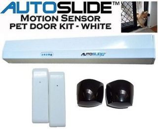 Autoslide Motion Sensor Convert Manual Patio Dog Cat Pet Door to 