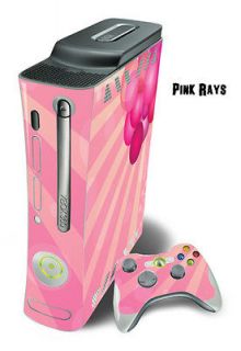   Cover for Xbox 360 Console + two Xbox 360 Controllers   Pink Rays