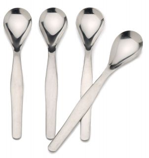 RSVP 4 Egg Spoons 18/10 Stainless Steel Soft Boiled Scoop NEW