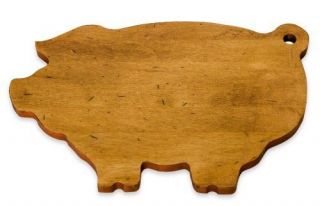 Adams Maple Cutting Board, Pig Shaped