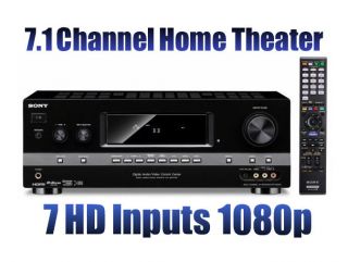 Sony STR DH810 7.1 Channel Home Theater A/V Receiver 7 HD Inputs 1080p 