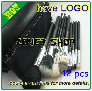   12pcs Brush Set Pro. makeup with Free Pouch 2 case makeup brush set