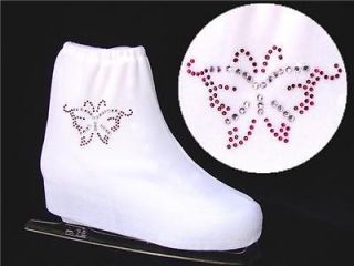 FIGURE ICE SKATING COSTUME DRESS SKATE BOOT COVERS *Small*