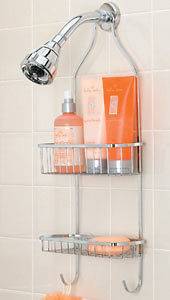 stainless shower caddy in Bath Caddies & Storage