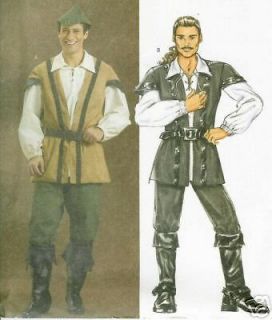 Robinhood costume to Sew Butterick PATTERN Pirate Will Turner 4574 XL 