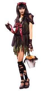   Scary Black Fairy Tale Gothic Couples Dress Up Halloween Adult Costume