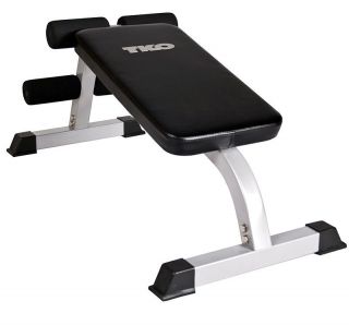 TKO Crunch Bench Ab Exercise Sit Up Weight Workout Fitness Dumbbell 